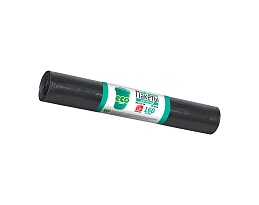 Мешки для мусора 160 л, черные, в рулоне 10 шт., ПВД, 25 мкм, 1100х800 мм, GRIFON, 101-031 в Челябинске