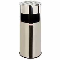 Урна с пепельницей 27 л, нержавеющая сталь, зеркальная, LAIMA PROFESSIONAL в Челябинске