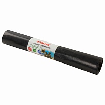 Мешки для мусора 240 л, черные, в рулоне 10 шт., ПВД 50 мкм, 1400х900 мм, LAIMA, 605337 в Челябинске