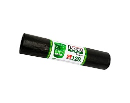 Мешки для мусора 120 л, серые, в рулоне 50 шт., ПНД, 16 мкм, 1100х700 мм, GRIFON, 101-015 в Челябинске