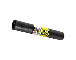 Мешки для мусора 160 л, черные, в рулоне 25 шт., ПВД, 40 мкм, 1100х800 мм, GRIFON, 101-030 в Челябинске