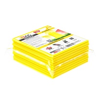Мешки для мусора 160 л, желтые, в пачке 10 шт., ПВД, 40 мкм, 900х1100 мм, i-Bag в Челябинске